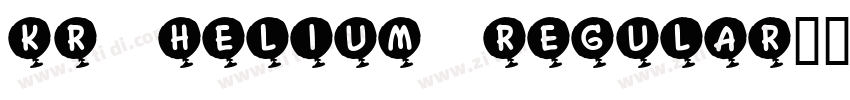KR Helium Regular字体转换